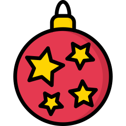 Christmas ball icon