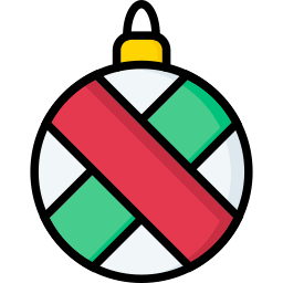 Christmas balls icon