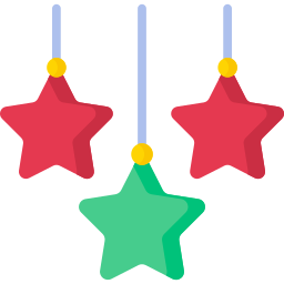 Christmas lights icon