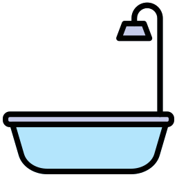 banho de banheira Ícone