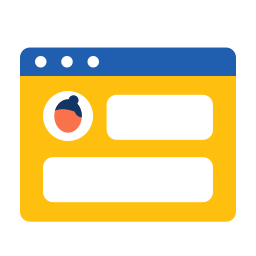 Online profile icon