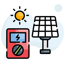 energía solar icono