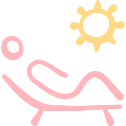 Sunbathing icon