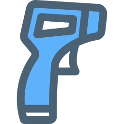 Пистолет-термометр иконка