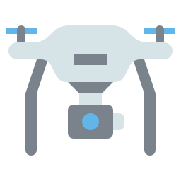 Camera drone icon