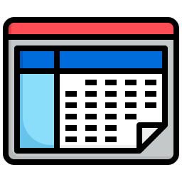 Calendar date icon