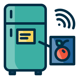 Smart refrigerator icon