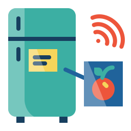 Smart refrigerator icon