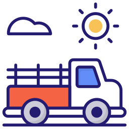 Pickup truck icon