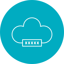 Cloud password icon