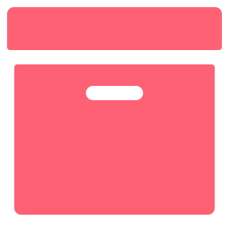 scatola portaoggetti icona