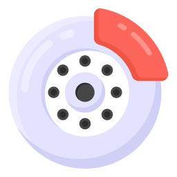 neumático pinchado icono