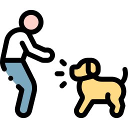 entrenamiento canino icono