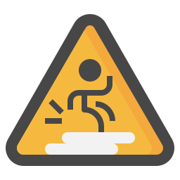 Wet floor icon