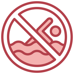 No swimming icon