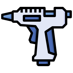 pistola per colla a caldo icona