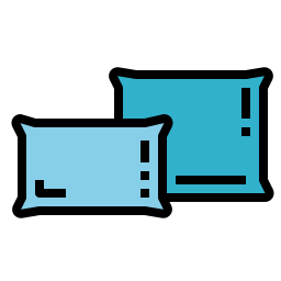 Bed pillows icon