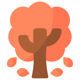 arbol de otoño icono