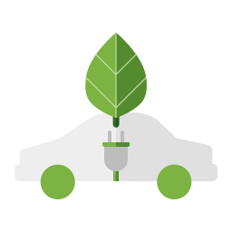 Electric car icon