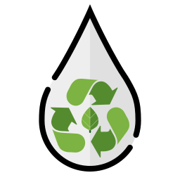 reciclar agua icono