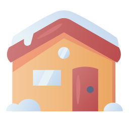 Wood house icon