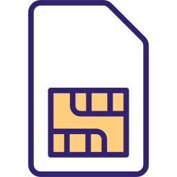 tarjeta sim icono
