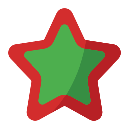 Christmas star icon