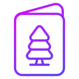 Christmas card icon