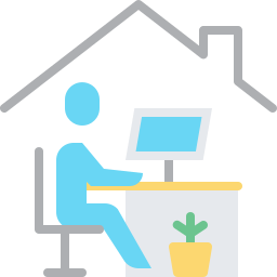 Work from home icon