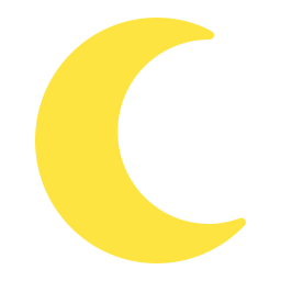 Crescent moon icon