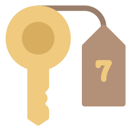 chiave della stanza icona