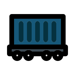 Поезд грузовой иконка