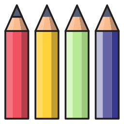 kolor ołówka ikona
