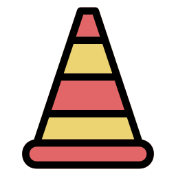 Traffic cone icon