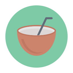 Coconut drink icon