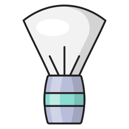 Shaving brush icon