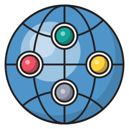 globales netzwerk icon