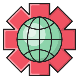 cuadrícula mundial icono