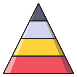 diagramme pyramidal Icône