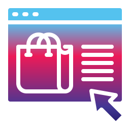 Покупки в интернет магазине иконка