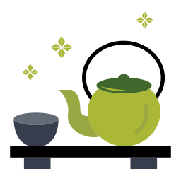 thé vert Icône