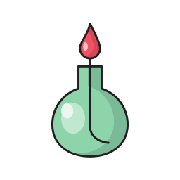 Candle lamp icon