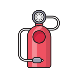 Gas cylinder icon