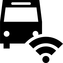 Bus and Wifi signal icon