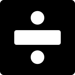 simbolo di divisione icona