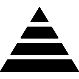 organizzazione piramidale icona
