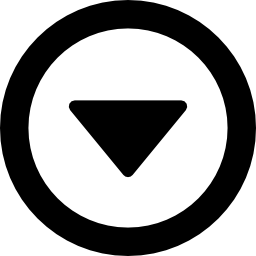 triangolo in basso icona