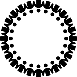 de mãos dadas em um círculo Ícone