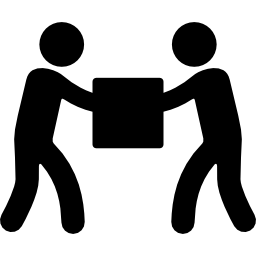 homens carregando uma caixa Ícone