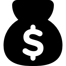 Bag of money icon